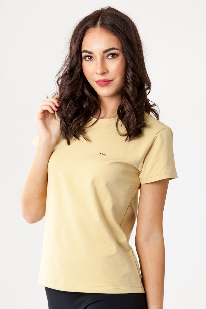 GoldBee Tričko Organic Dusty Yellow
