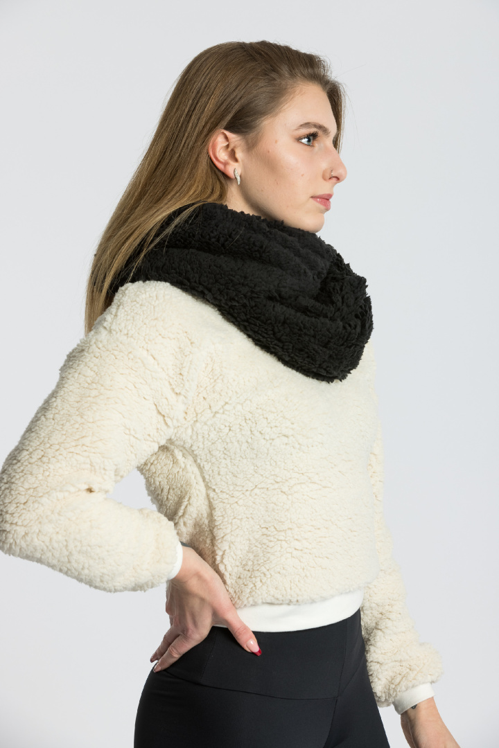 GoldBee Kruhová Šála Doba Ledová Black (Barva Black, Velikost M)