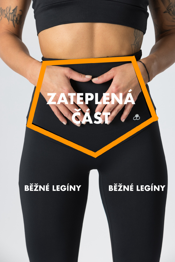 GoldBee Legíny Proti Bolestivé Menstruaci Lycra Black (Barva Black, Velikost 3XL)