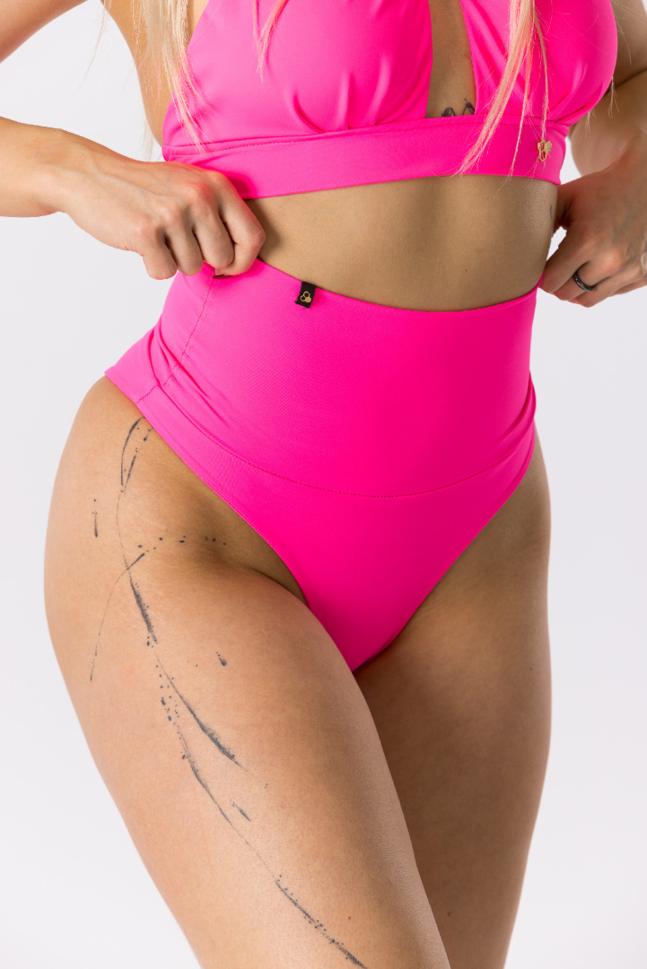 GoldBee Stahovací Plavky Spodní Díl Neon Pink
