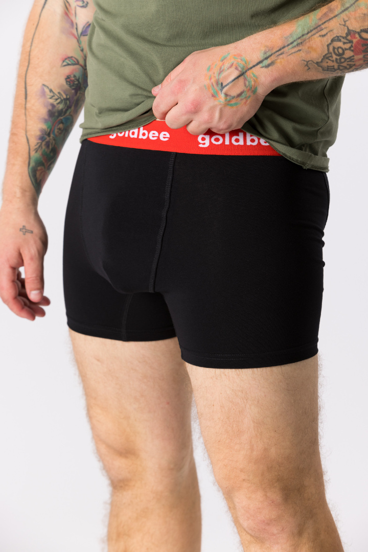 GoldBee Boxerky Logo Red (Barva red, Velikost  L)