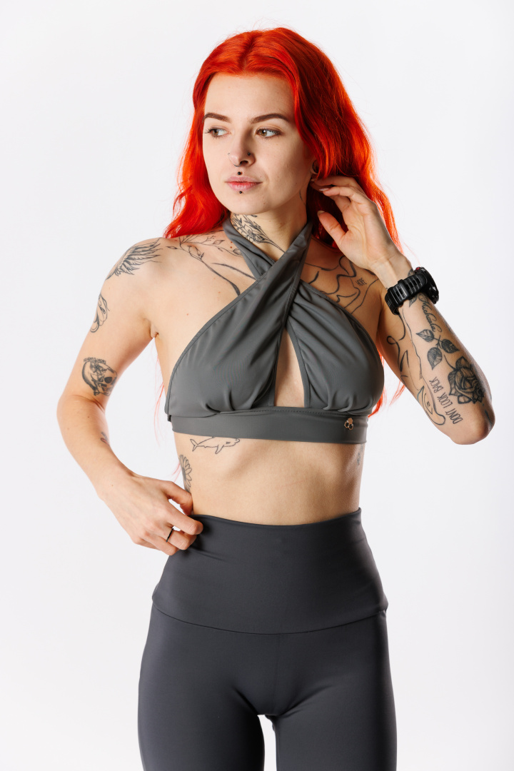 GoldBee Plavky Cross Vrchní Díl Beton Grey (Barva Beton Grey, Velikost L)