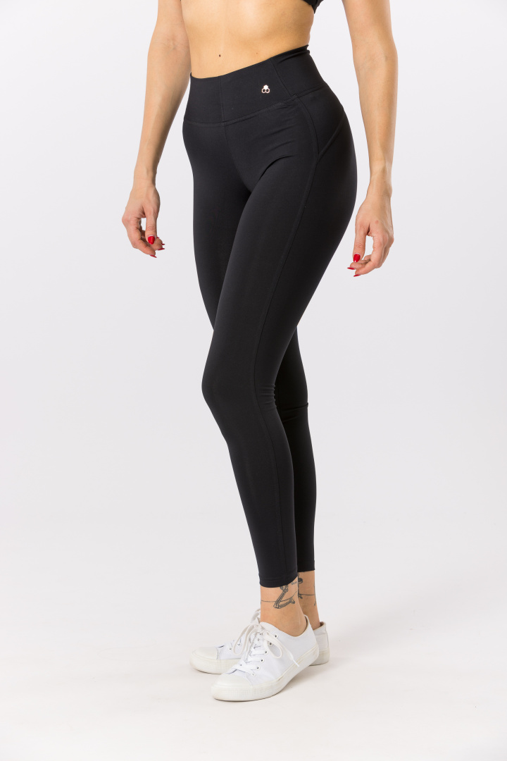 GoldBee Legíny Veve s Kapsičkou Lycra Black (Barva Black, Velikost XS)