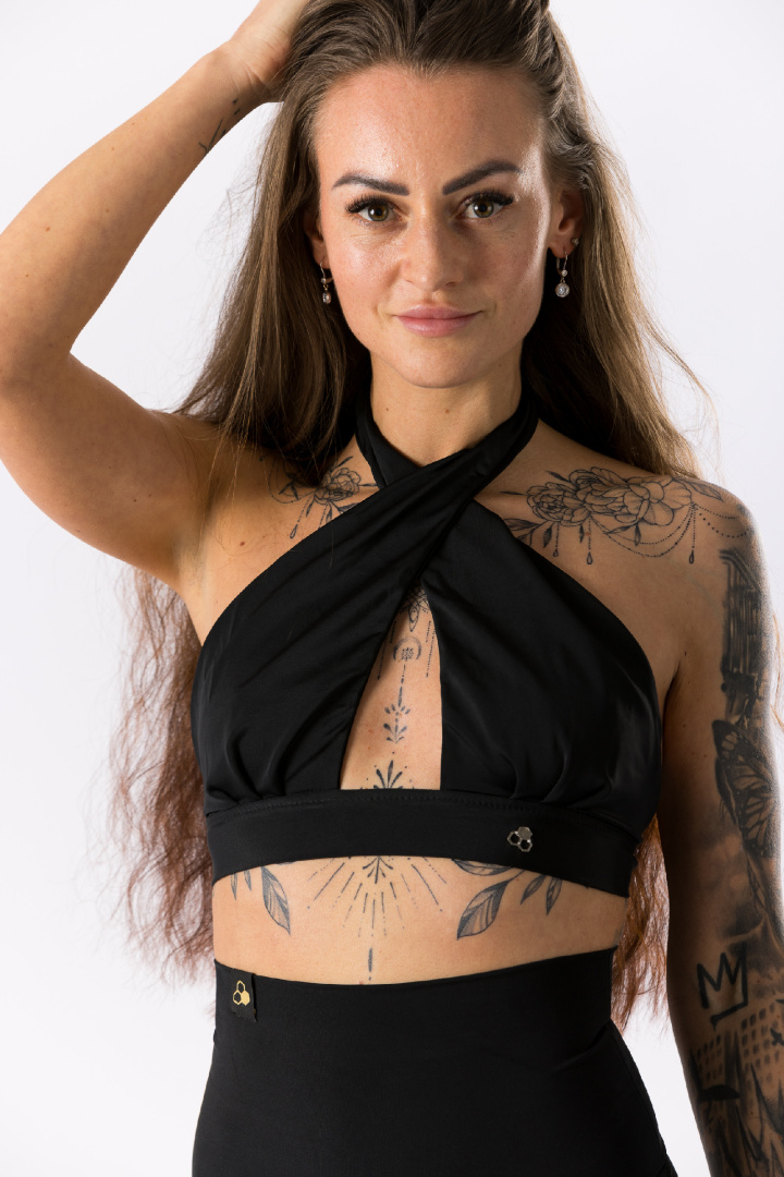 GoldBee Plavky Cross Vrchní Díl Black (Barva Black, Velikost XS)