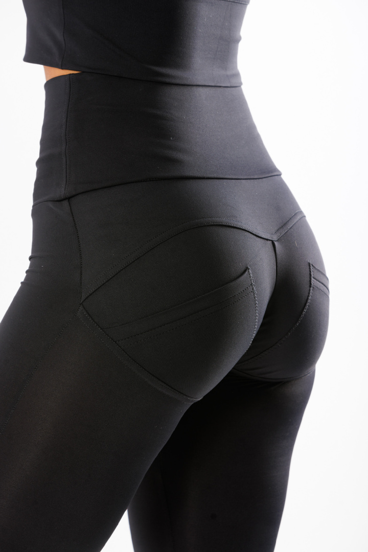 GoldBee Legíny Push-Up Pro Lycra Black (Barva Black, Velikost 3XL)