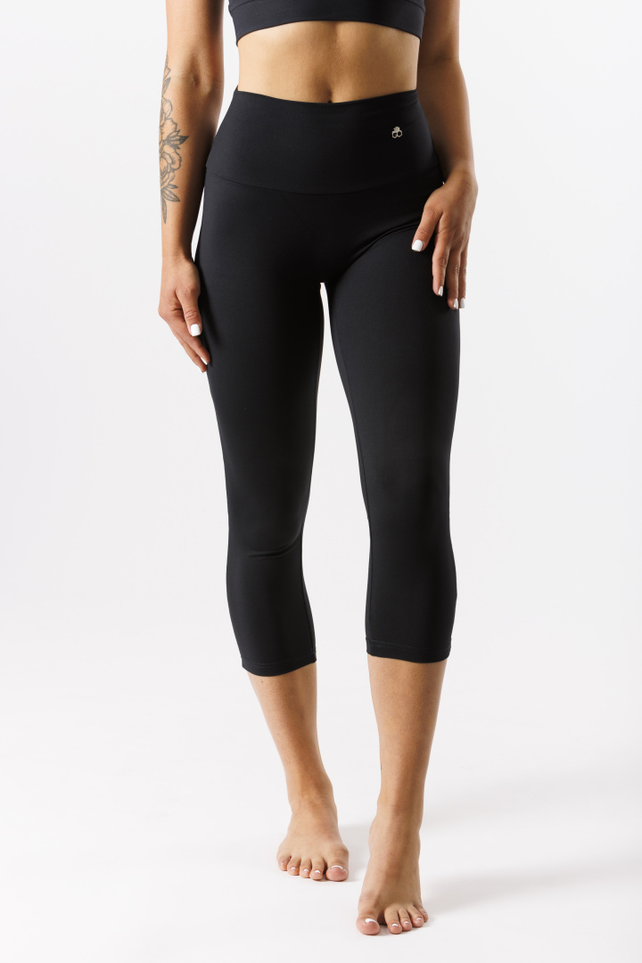 GoldBee Capri Legíny B2 Lycra Black (Barva Black, Velikost 3XL)