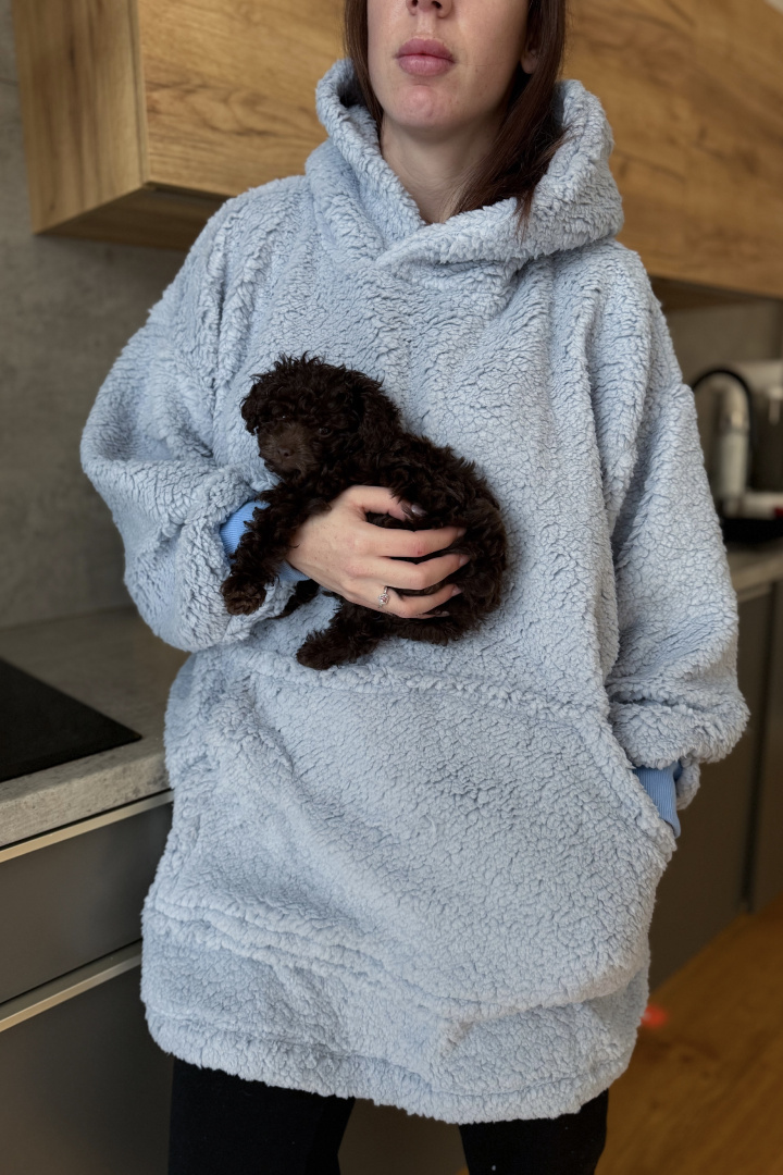 GoldBee Mikina Doba Ledová Snow Blue (Barva Blue, Velikost XL-4XL)