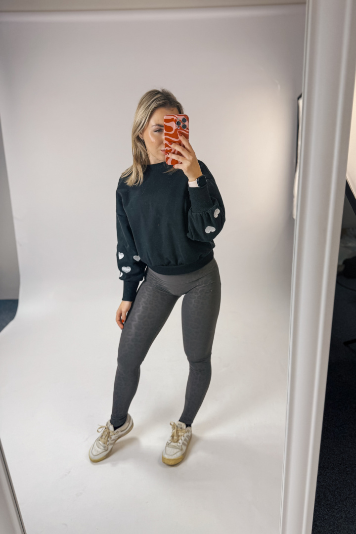 GoldBee Zateplené Legíny B2 Koženkové Animal Grey (Barva Grey, Velikost 3XL)