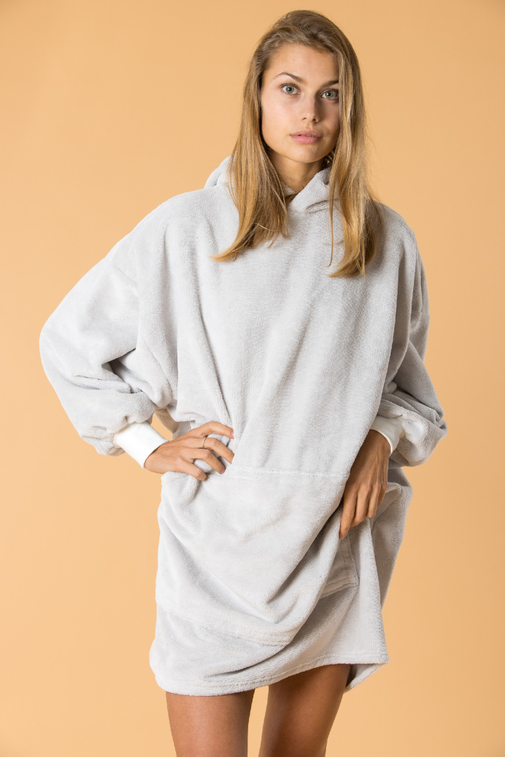 GoldBee Wellness Mikina Doba Ledová Light Grey (Barva Light Grey, Velikost XL-4XL)