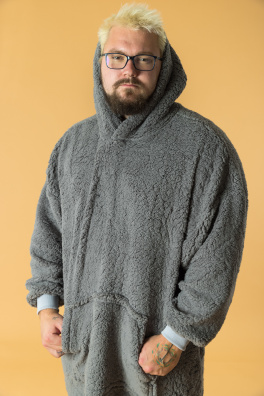 GoldBee Mikina Doba Ledová Light Grey (Barva Light Grey, Velikost XL-4XL)