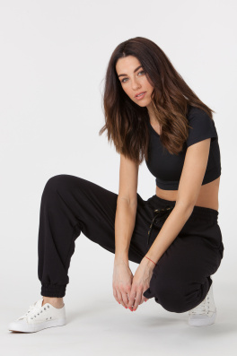 GoldBee Tepláky BeComfy Black (Barva Black, Velikost L)