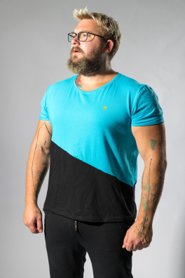 GoldBee Anastasiia Pánské Tričko Blue (Barva Blue, Velikost M)