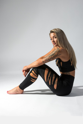 GoldBee Legíny Lenka Tiger One Black (Barva Black, Velikost XS)