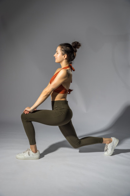 GoldBee Legíny B3 Zateplené Dark Green (Barva Green, Velikost L)