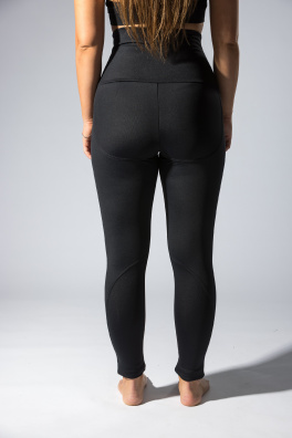 GoldBee Legíny Anticelulitida Lycra Black (Barva Black, Velikost XXL)