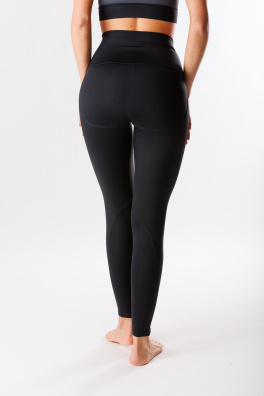 GoldBee Legíny Anticelulitida Lycra Black (Barva Black, Velikost XXL)