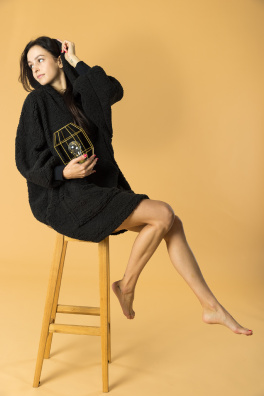 GoldBee Mikina Doba Ledová Black (Barva Black, Velikost XL-4XL)