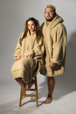 GoldBee Mikina Doba Ledová Brown (Barva Brown, Velikost XL-4XL)