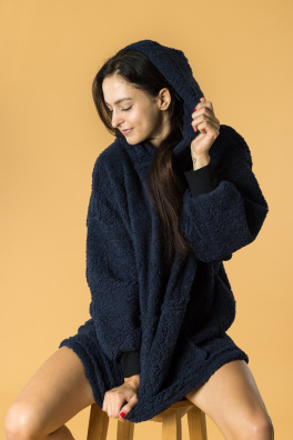 GoldBee Mikina Doba Ledová Dark Blue (Barva Dark Blue, Velikost XL-4XL)