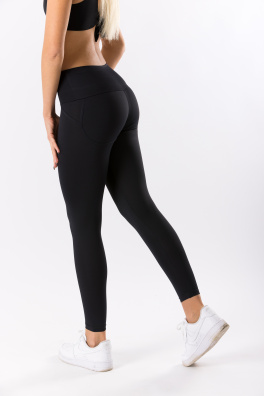 GoldBee Legíny Push-Up Lycra Black (Barva Black, Velikost XL)