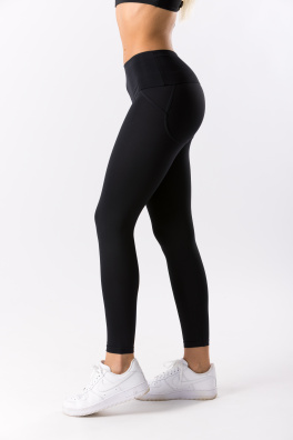 GoldBee Legíny Push-Up Lycra Black (Barva Black, Velikost XL)