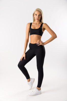 GoldBee Legíny Push-Up Lycra Black (Barva Black, Velikost XL)