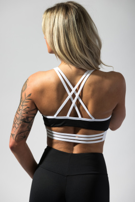 GoldBee Top Anastasiia BI Black and White (Barva White, Velikost S)