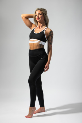 GoldBee Top Anastasiia BI Black and White (Barva White, Velikost S)