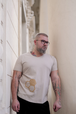 GoldBee Tričko Tugendhat Organic Sand (Barva Sand, Velikost M)