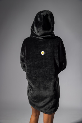 GoldBee Mikina Doba Ledová Fluffy Black (Barva Black, Velikost XL-4XL)