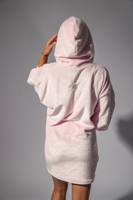 GoldBee Mikina Doba Ledová Fluffy Light Rose (Barva Light Rose, Velikost XS-L)