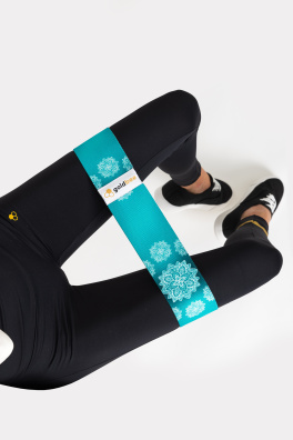 GoldBee Posilovací guma BeBooty Mandala Forest White (Barva Mandala, Velikost L)