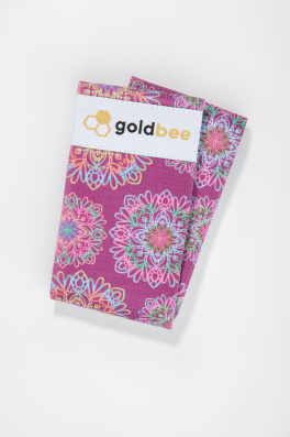 GoldBee Posilovací guma BeBooty Mandala Purple (Barva Mandala, Velikost L)