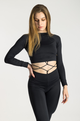 GoldBee Legíny Lycra Fifty Shades Of Black (Barva Black, Velikost L)