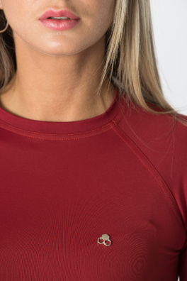GoldBee Crop-Top BeClassic Brick Red (Barva Brick Red, Velikost L)