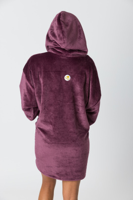 GoldBee Mikina Doba Ledová Fluffy Bordeaux (Barva Bordeaux, Velikost XL-4XL)