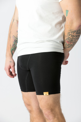 GoldBee Boxerky Dlouhé Black (Barva Black, Velikost L)