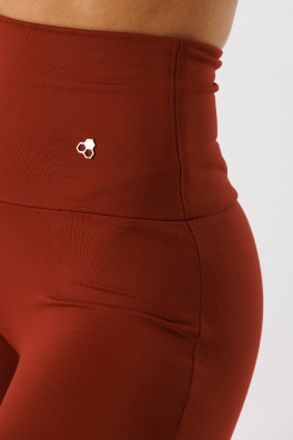 GoldBee Legíny Stahující Pas Lycra Brick Red (Barva Brick Red, Velikost 3XL)