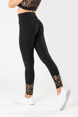 GoldBee Legíny Anastasiia Krajka Black (Barva Black, Velikost M)