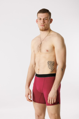 GoldBee Boxerky Dlouhé Dark Pink (Barva Dark Pink, Velikost L)