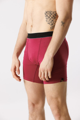 GoldBee Boxerky Dlouhé Dark Pink (Barva Dark Pink, Velikost L)