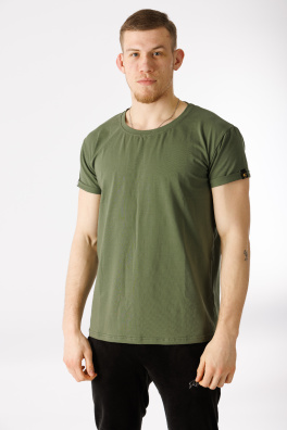 GoldBee Pánské Tričko Organic Army (Barva Army, Velikost L)