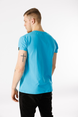 GoldBee Pánské Tričko Organic Blue (Barva Blue, Velikost L)