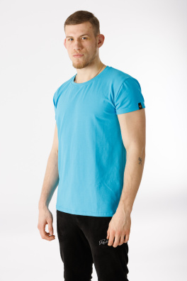 GoldBee Pánské Tričko Organic Blue (Barva Blue, Velikost L)