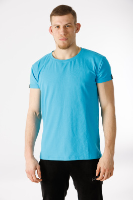 GoldBee Pánské Tričko Organic Blue (Barva Blue, Velikost L)