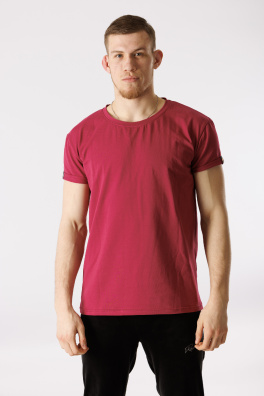 GoldBee Pánské Tričko Organic Dark Pink (Barva Dark Pink, Velikost M)