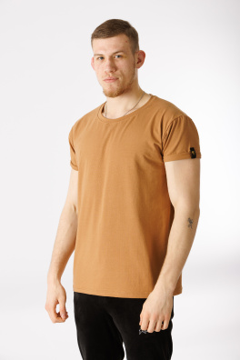 GoldBee Pánské Tričko Organic Brown (Barva Brown, Velikost L)