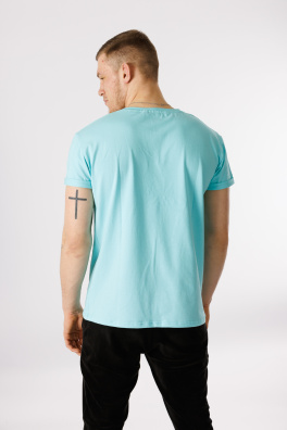 GoldBee Pánské Tričko Organic Turquoise (Barva Turquoise, Velikost L)