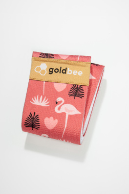 GoldBee Posilovací guma BeBooty Flamingo (Barva Flamingo, Velikost L)