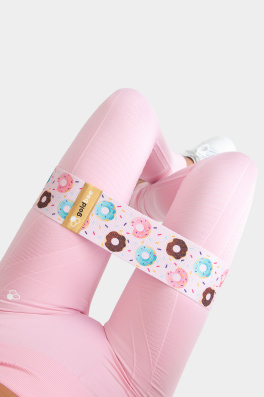 GoldBee Posilovací guma BeBooty Pink Donuts (Barva Pink Donuts, Velikost M)